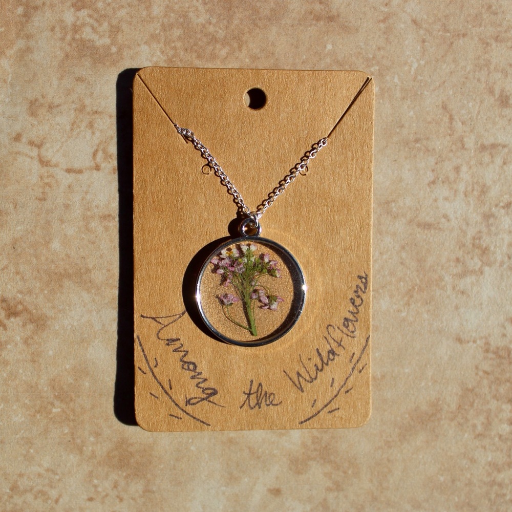 PURPLE WILDFLOWER NECKLACE